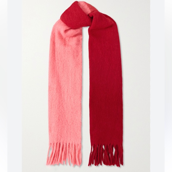 Isabel Marant Firna fringed ombré alpaca-blend scarf - Picture 2 of 8